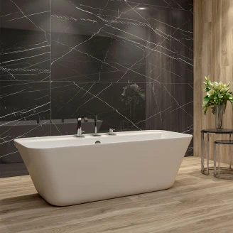Marmor Gulvflis Blackquia Svart Matt 120x260 cm